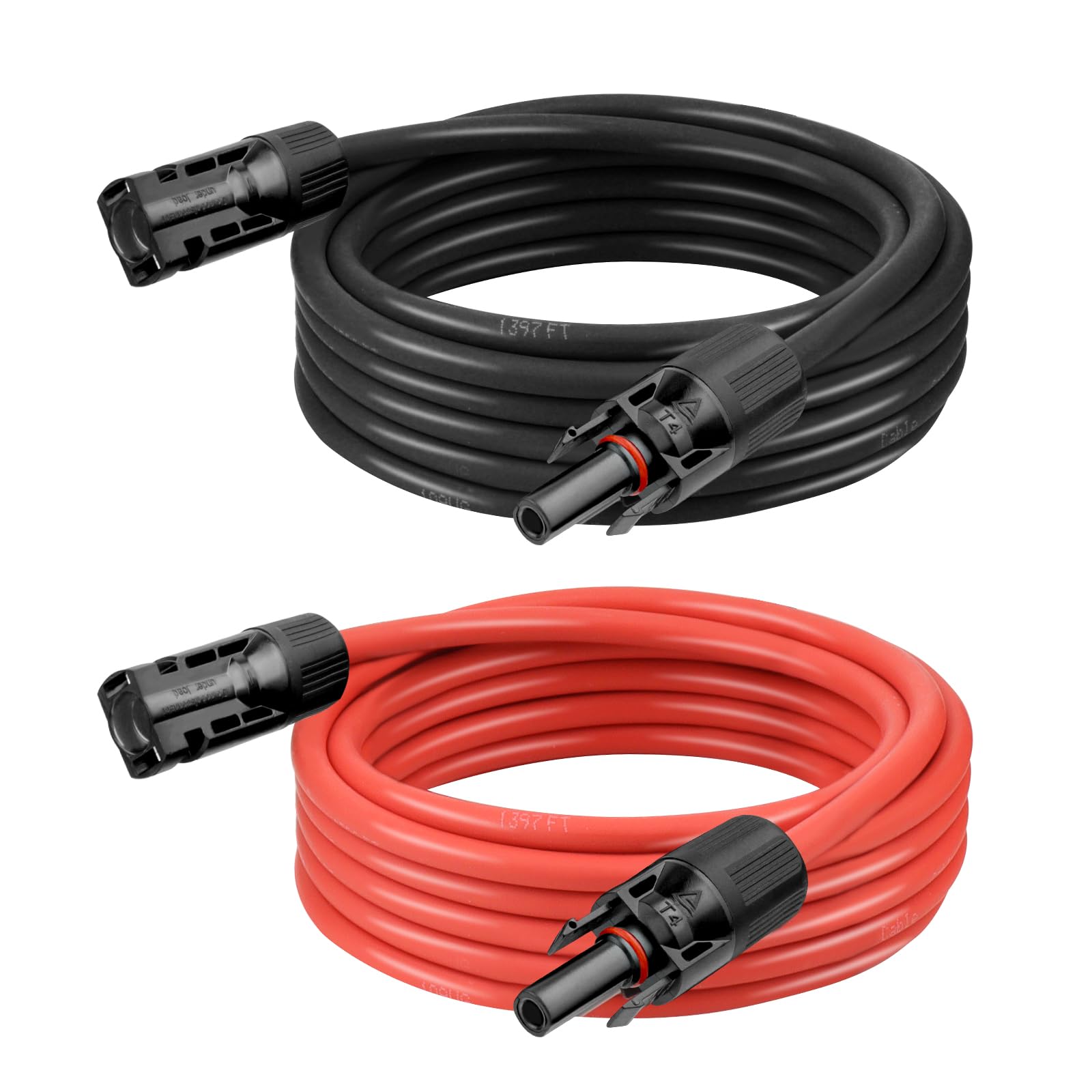 Amazon.com: Kimbluth 10 AWG Solar Extension Cable 15FT Black +